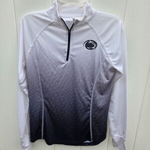 Colosseum Womens Medium Penn State Nittany Lions Warm Up Jacket Pullover 1/4 Zip